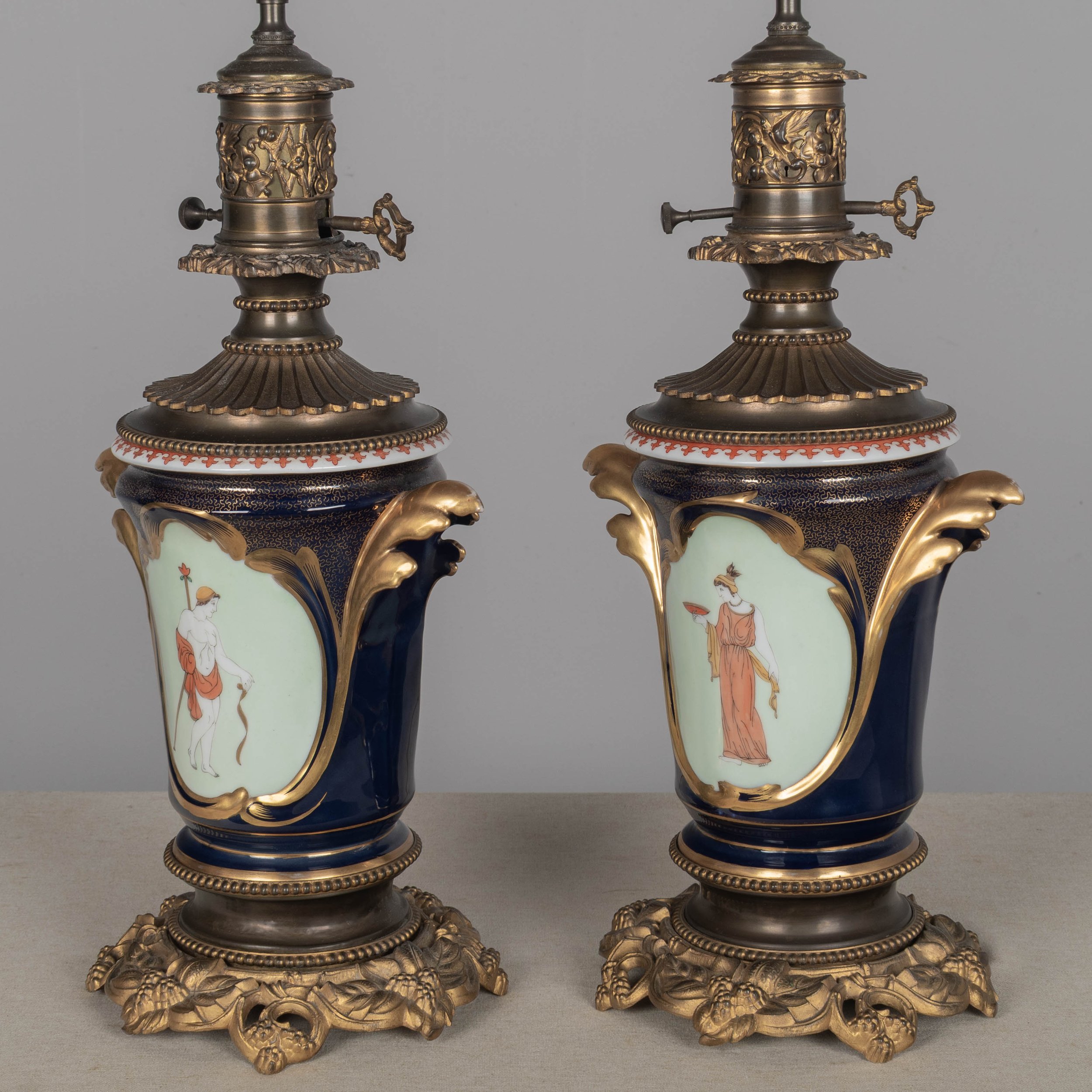 Olivier Fleury French Antiques-Antique Lamps from France for Sale